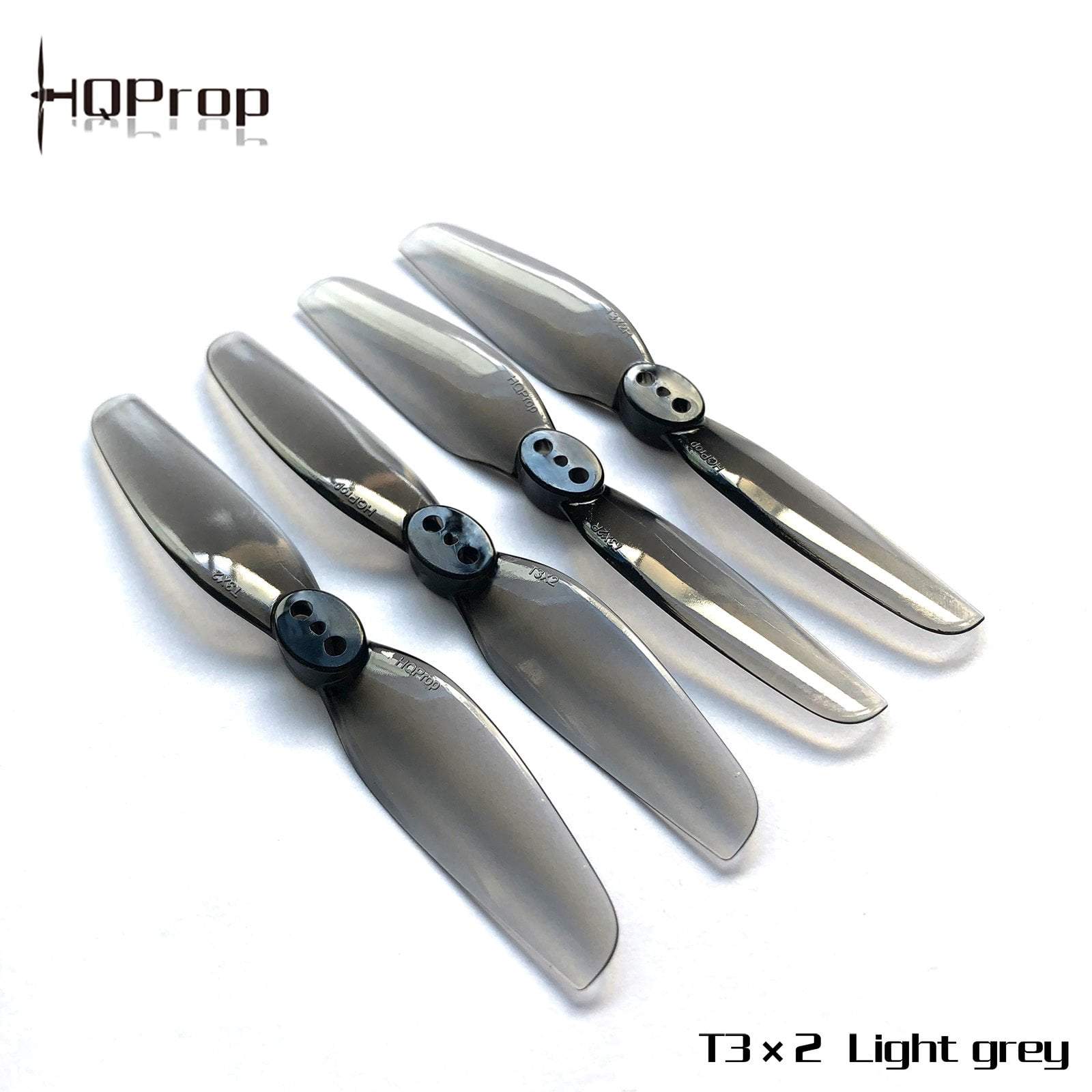 HQ Durable Prop T3X2（2CW+2CCW)-Poly Carbonate Grey