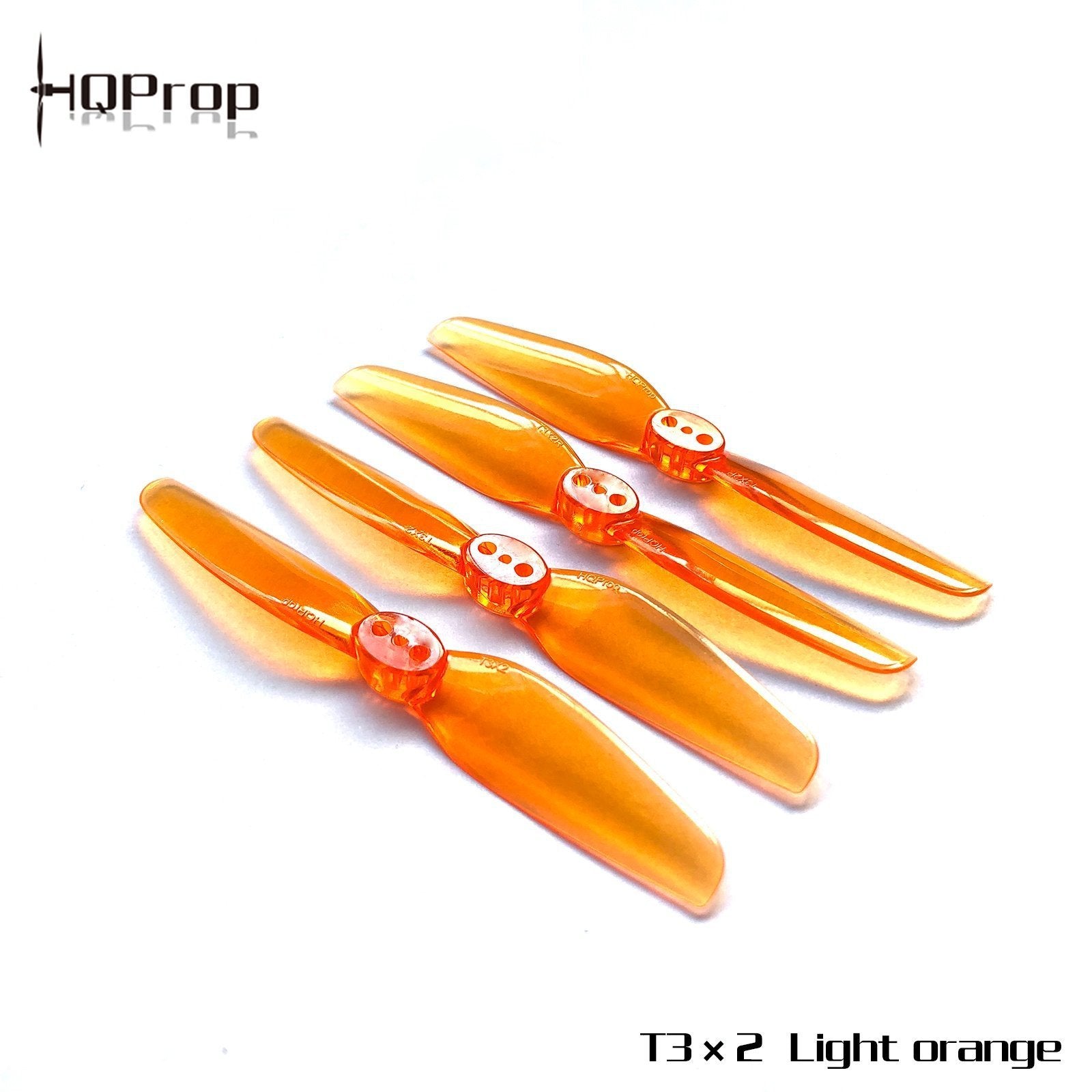 HQ Durable Prop T3X2（2CW+2CCW)-Poly Carbonate Orange