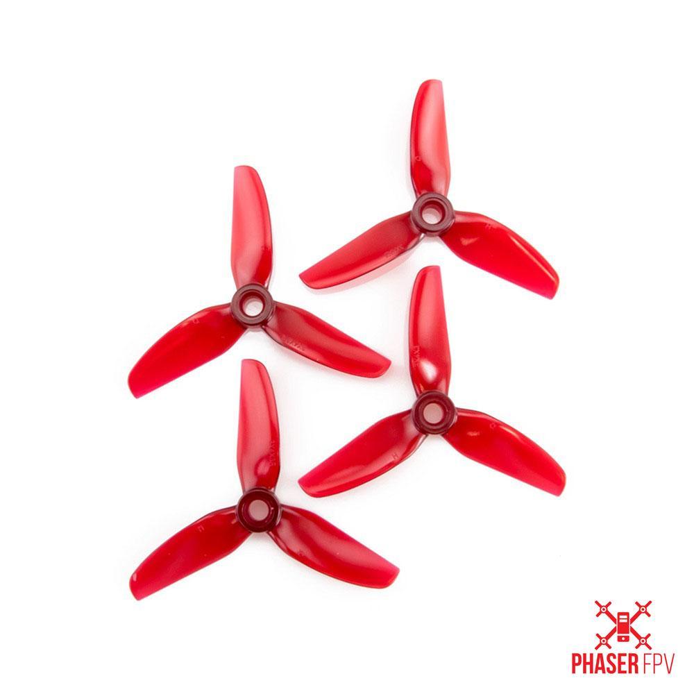 HQ Prop  3X4X3 Propellers 1 Pack (4 Pieces) Light Red