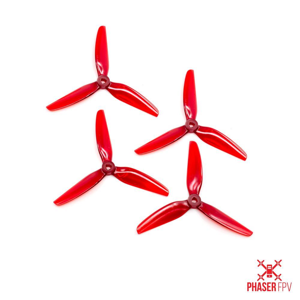 HQ Prop 5.1x4.1x3 Propellers 1 Pack (4 Pieces) Light Red 5+