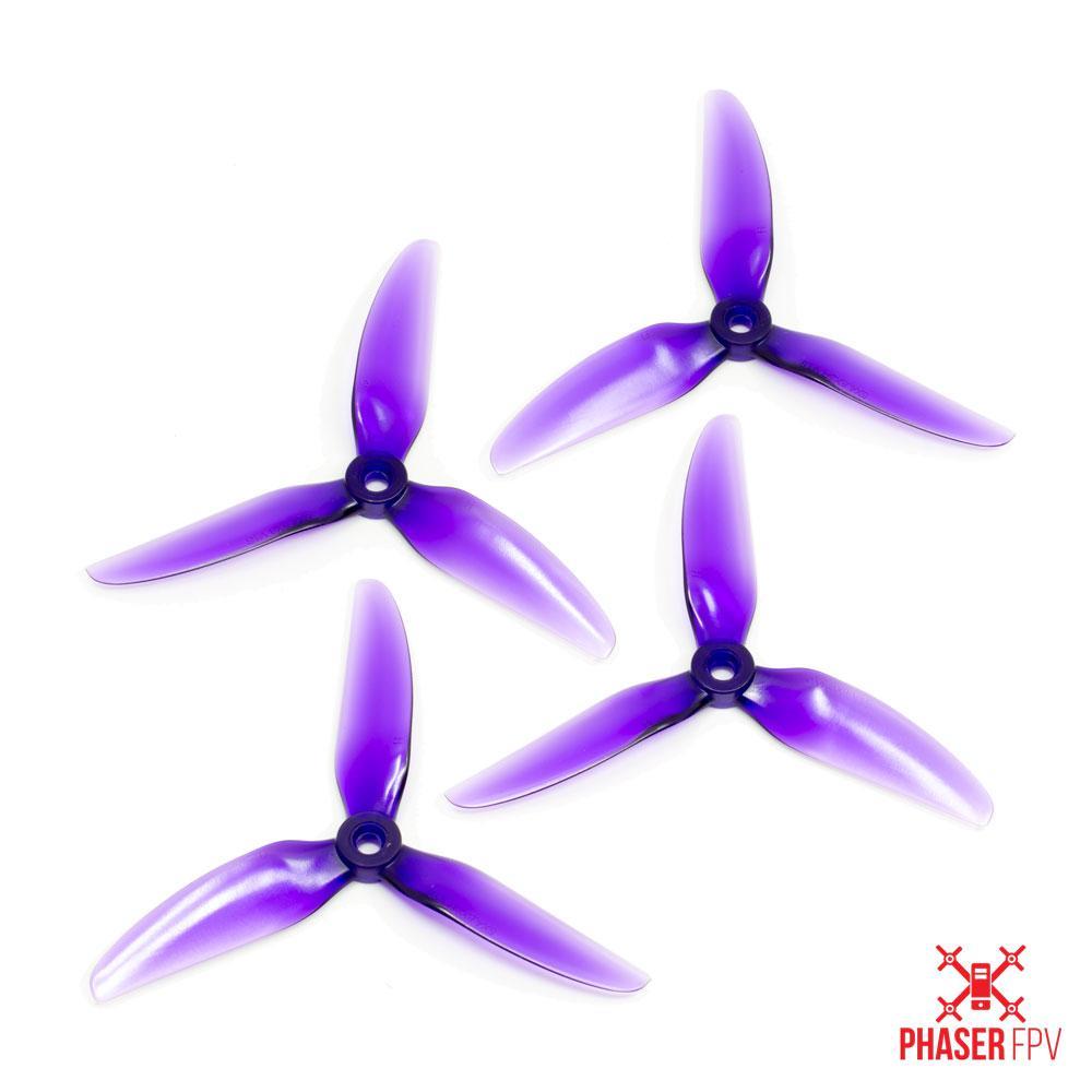 HQ Prop 5X4.8X3V1S Propellers 1 Pack (4 Pieces) Light Purple