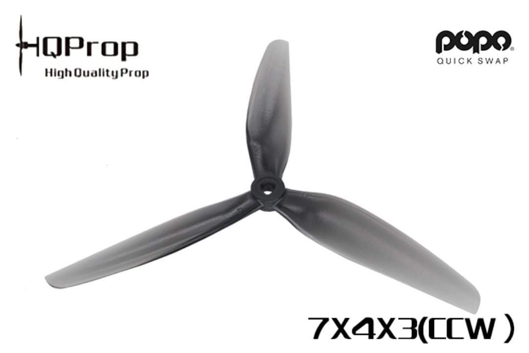 HQ Prop 7X4X3 Propellers 1 Pack (4 Pieces) Grey