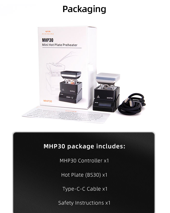 Miniware MHP30 Mini Hot Plate Preheater
