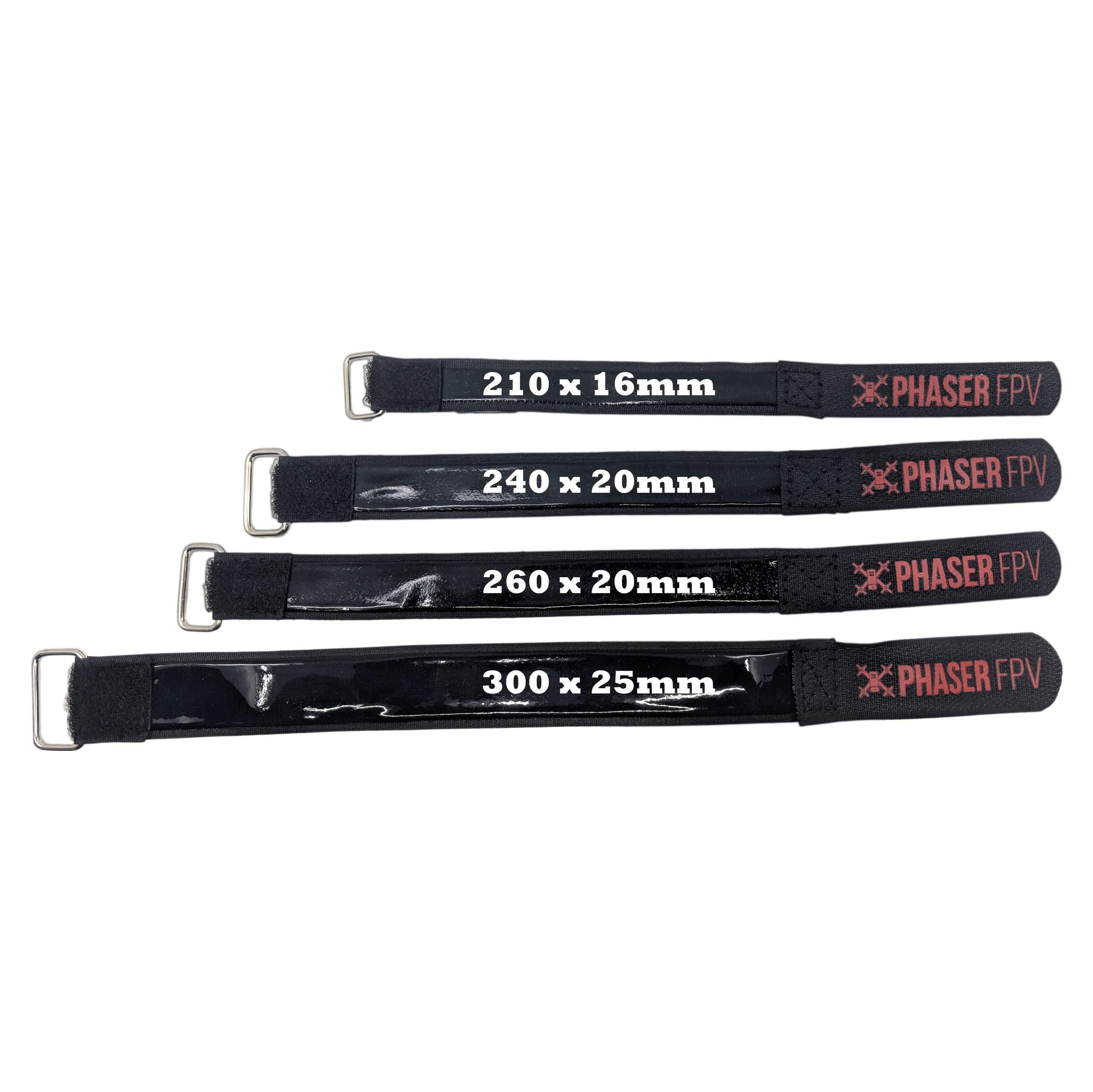 Lipo Battery Strap 300x25mm With Non-slip Coating Phaser FPV Branded