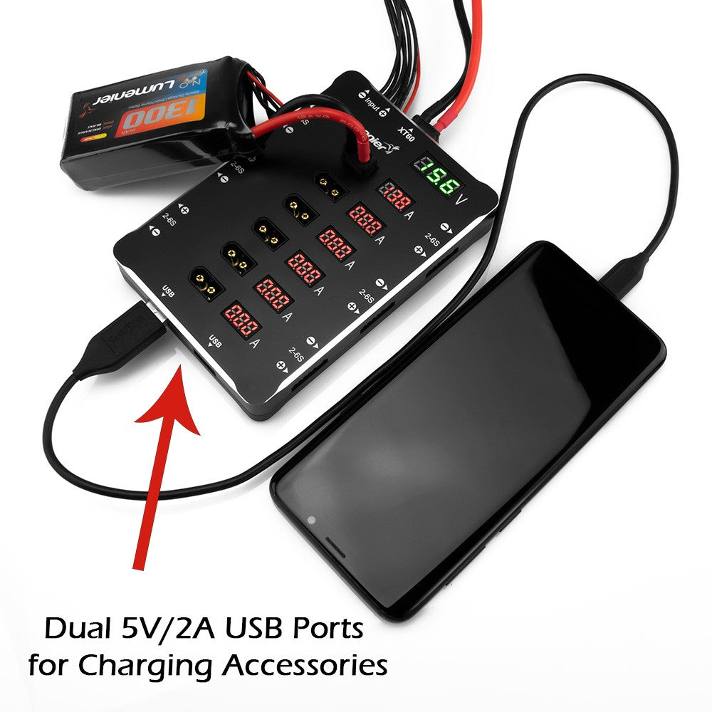 Lumenier ParaGuard PRO - Safe Parallel Charging Board (XT-60 - 6 Port)