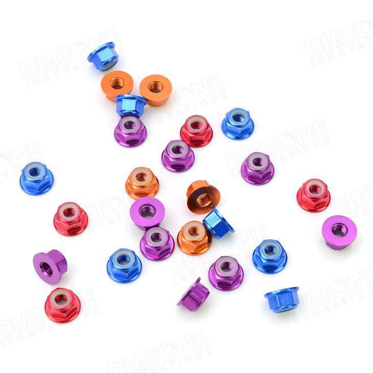 M5 Aluminum Flange Locknut (5 Pieces)