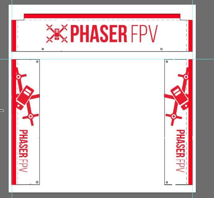 Multi GP Race Spec Material For Race Gates Phaser FPV Branded
