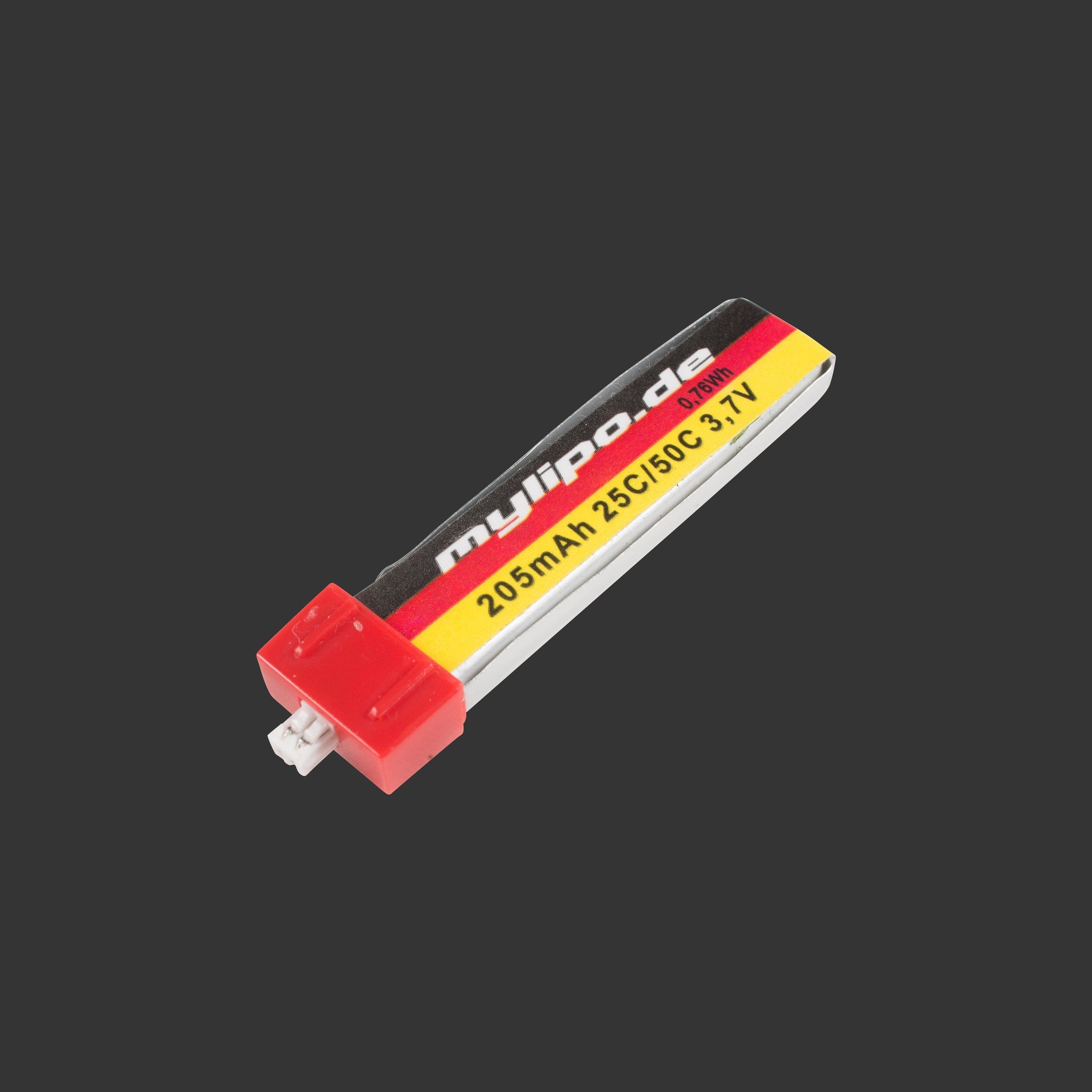 mylipo 205mAh 25C 1S LiPo Battery - Micro-JST Connector (6.0g) [DG]