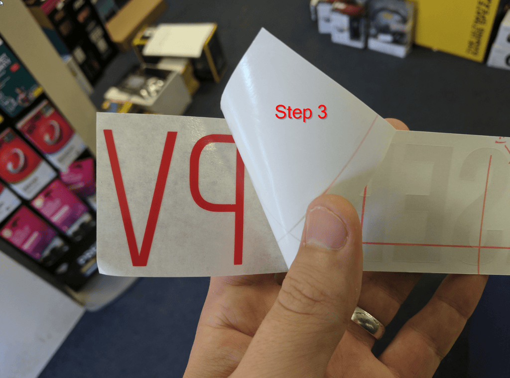 Phaser FPV Transfer Stickers 300mm x 50mm