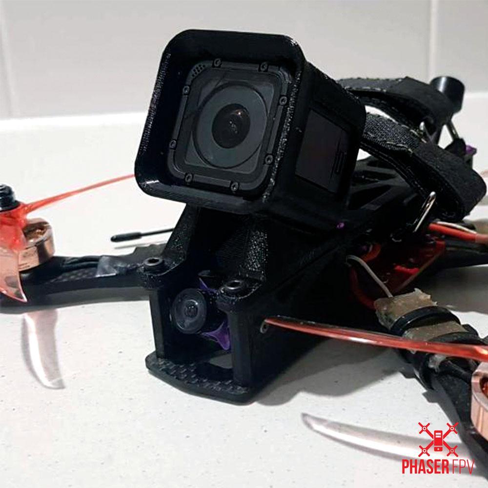 Phaser3D Alien Go Pro Session Made In TPU Transparent Red / 30 Degrees
