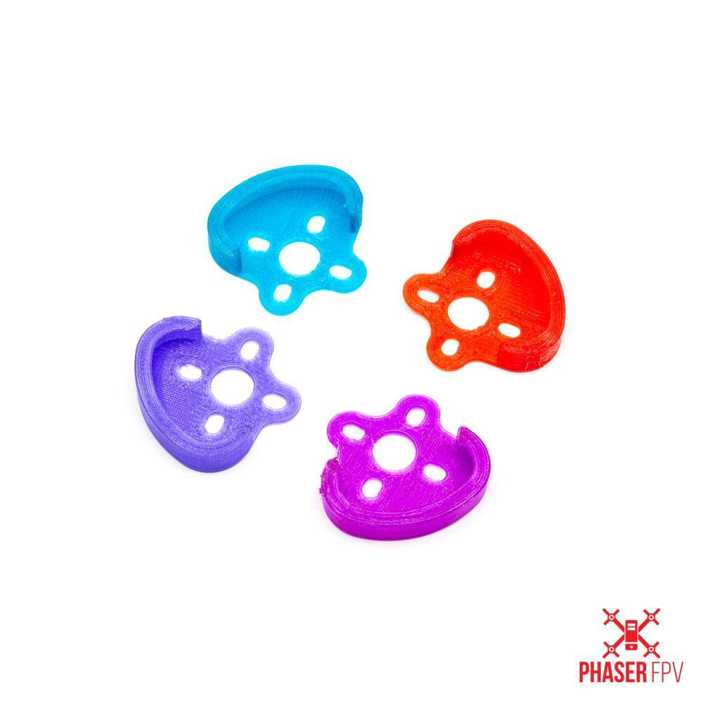 Phaser3D Armattan Rooster / Chameleon TI / Marmotte Soft Mount Arm Guards 1pc Crystal Red