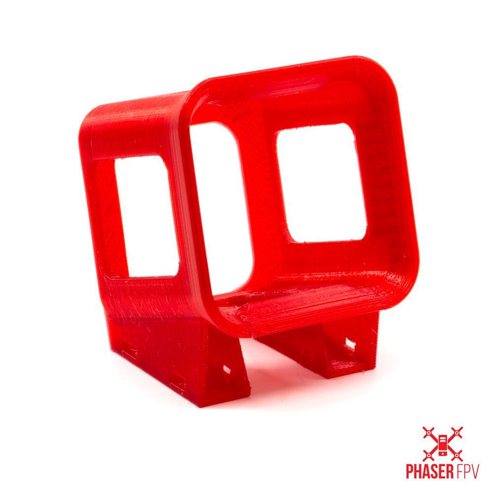 Phaser3D Generic 20 Degrees GoPro Session Mount Made In TPU Transparent Red