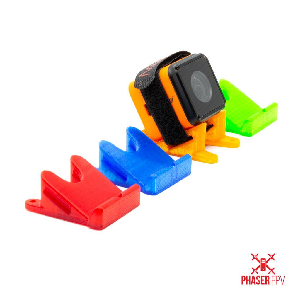 Phaser3D ImpulseRC Reverb 30 Degree Gopro Session Couch Mount Crystal Red