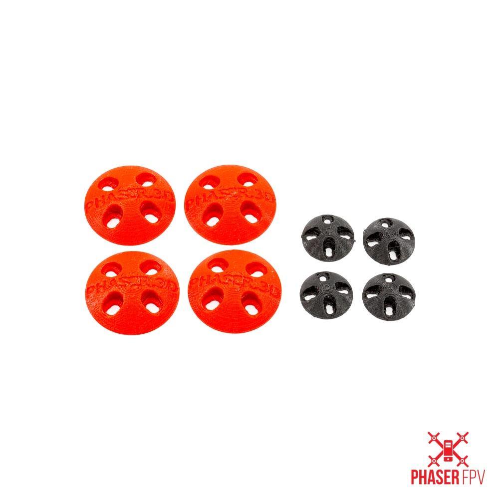 Phaser3D Printed Motor Skids 9x9 9x12 12x12 For Micro Quads Black
