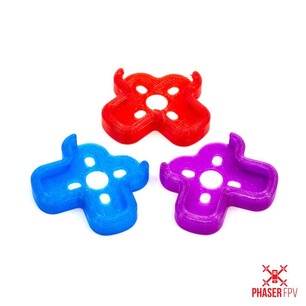 Phaser3D TBS 5 Inch Source One V0.2 Soft Mount Arm Guards (1pc) Crystal Red