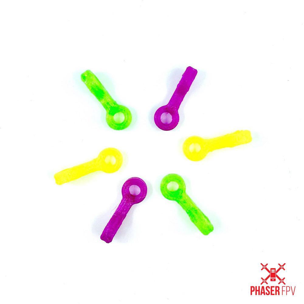 Phaser3D TBS Crossfire Immortal T Generic Mounts For Standoffs 3D Printed in TPU (2pc) Emerald
