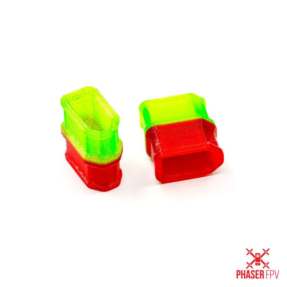 Phaser3D XT60 Dual Colour Cap Protector Printed in TPU Red/Green