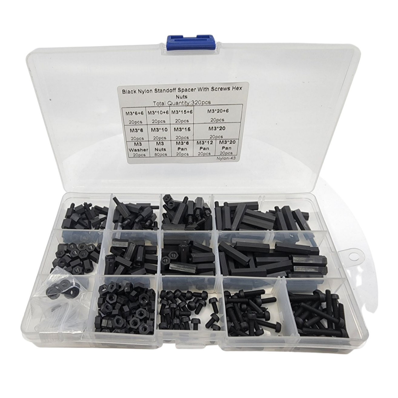 M3 Nylon 320pcs Standoff Kit By Phaser FPV