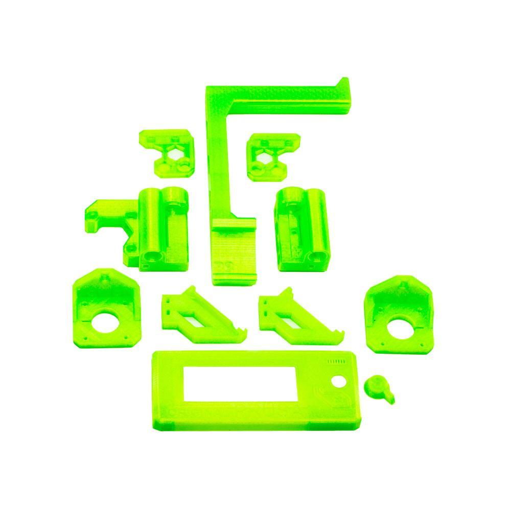 Prusa MK3 Printable Parts Highlights Only in PETG Neon Green