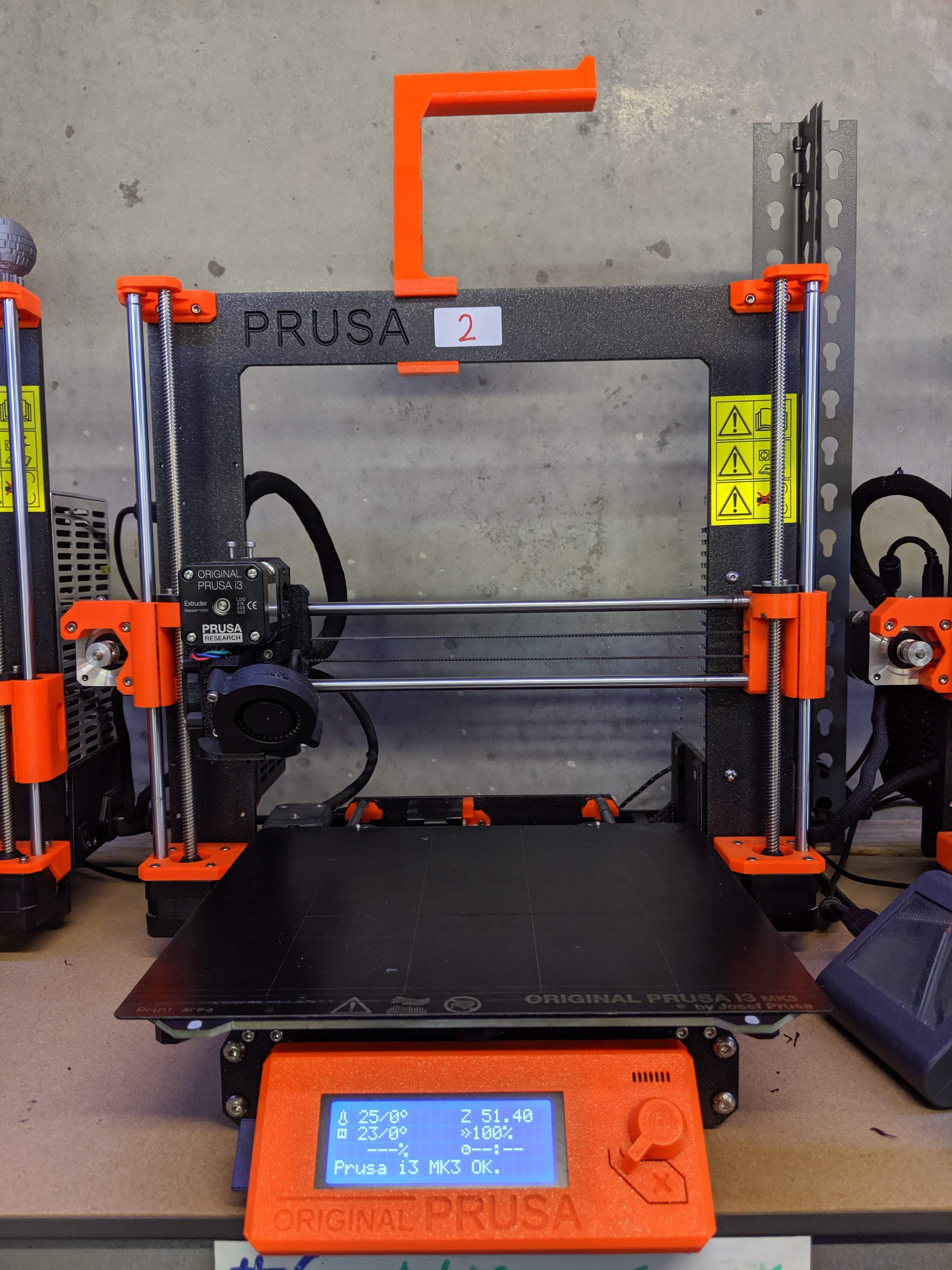 Prusa MK3 Printable Parts Highlights Only in PETG Orange