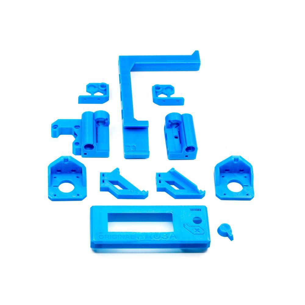 Prusa MK3 Printable Parts Highlights Only in PETG PLA Azure Blue