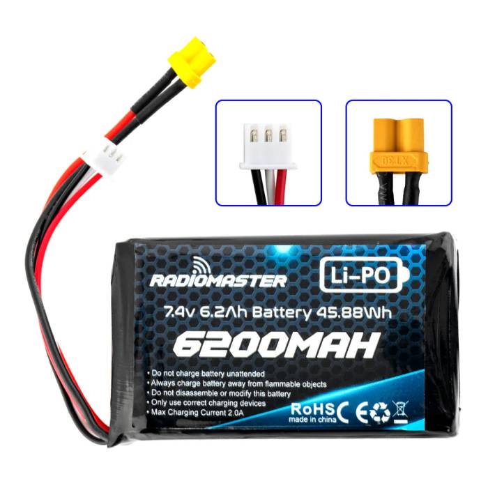 Radiomaster 6200mAh 2S LiPo Battery (Fits Boxer/TX16S) [DG]