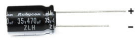 Rubycon 10x16mm ZLH Low ESR 35V/470uF Capacitor