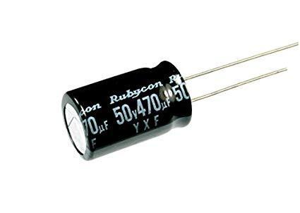 Rubycon 10x20mm ZLH Low ESR 50V/470uF Capacitor