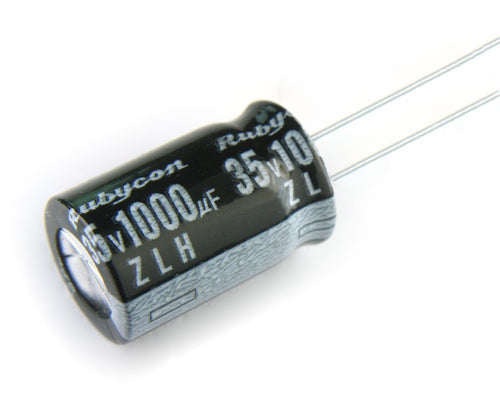 Rubycon 12.5x25mm ZLH Low ESR 35V/1000uF Capacitor