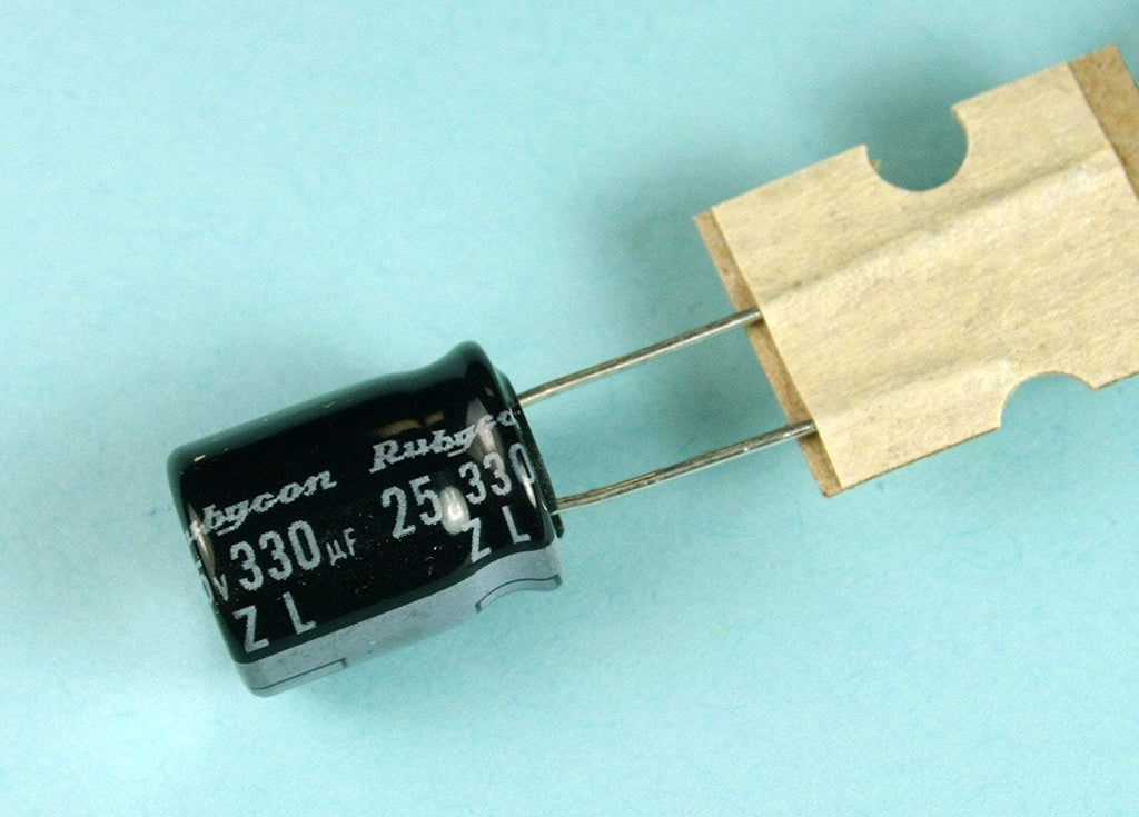 Rubycon 8x11.5mm ZLH Low ESR 25V/330uF Capacitor