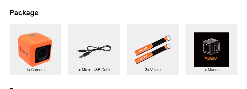 Runcam 5 ORANGE 4k Box Camera RUNCAM5-OR
