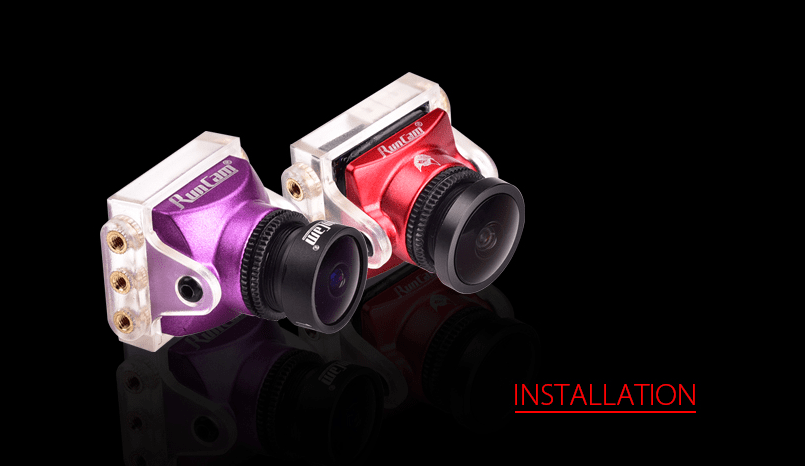 RunCam Micro Sparrow 2 Pro/Micro Eagle Bracket Conversion (2pc) BRK-1928-D