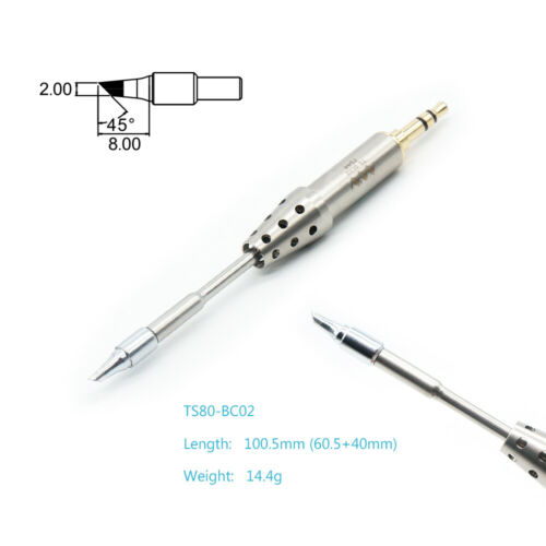 BC02  Soldering Tip Replacement (Compatible with TS80/TS80P/TS1C)