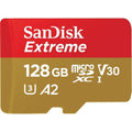 Sandisk 128GB Micro SDXC Extreme 160MB/s A2 U3 V30 Class 10 Memory Card  SDSQXA1-128G
