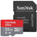 SanDisk 32GB Ultra microSDHC A1 UHS-I/U1 Class 10 Memory Card with Adapter SDSQUAR-032G-GN6MA