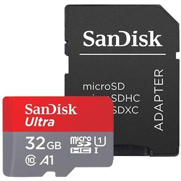 SanDisk 32GB Ultra microSDHC A1 UHS-I/U1 Class 10 Memory Card with Adapter SDSQUAR-032G-GN6MA