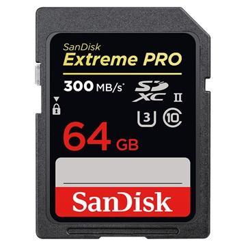 SanDisk 64GB Extreme PRO SDXC UHS-II U3 Memory Card - 300MB/s  SDSDXPK-064G-GN4IN