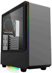 ACase GT-004 Panda, RGB ATX Gaming Case, 1xARGB Case Fan Included, ARGB Strip Lighting, Tempered Glass Side Panel, No PSU, Black, 1 Year Warranty [PC]