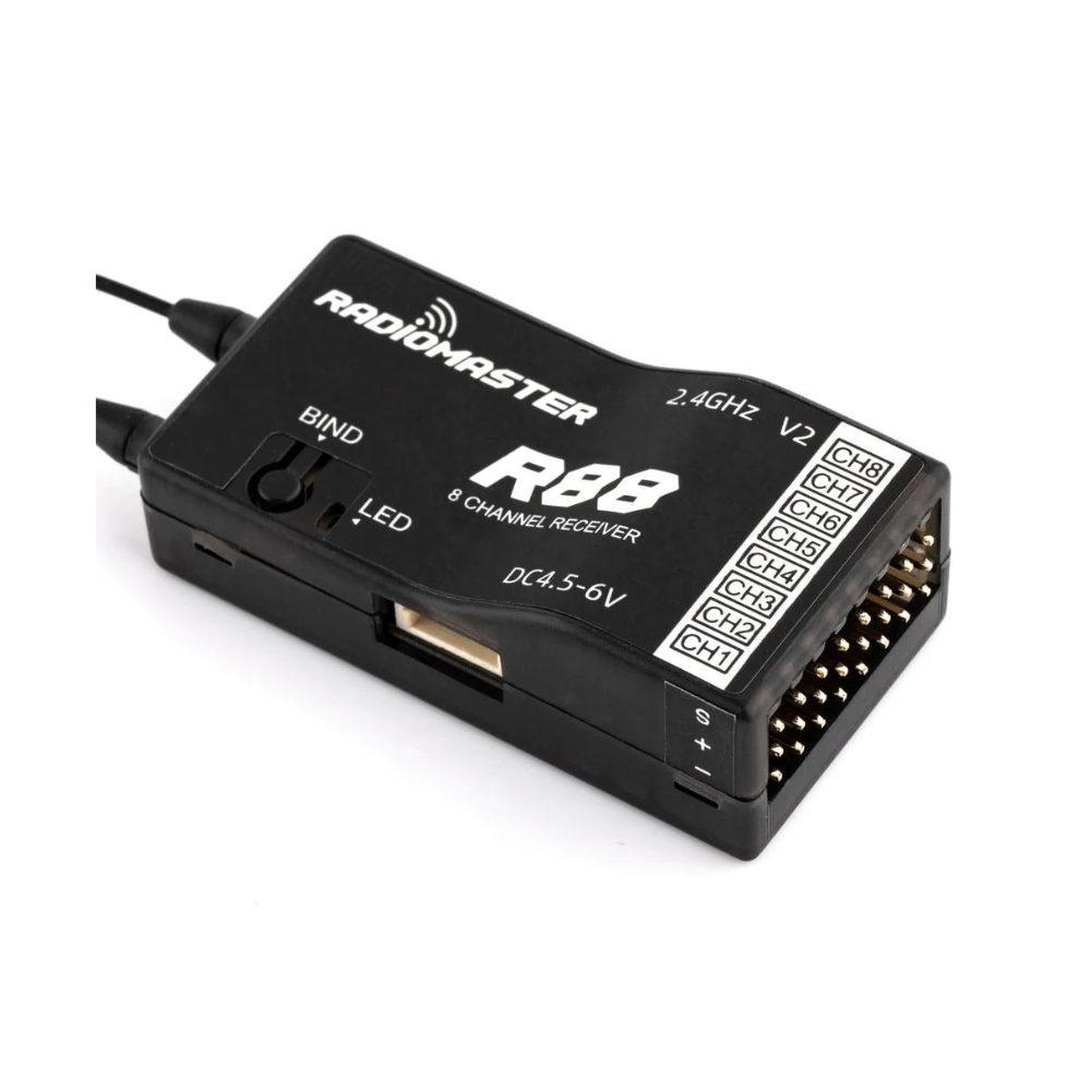 RadioMaster R88 V2 8ch FrSky D8 Compatible PWM/SBUS Receiver (2.4ghz)