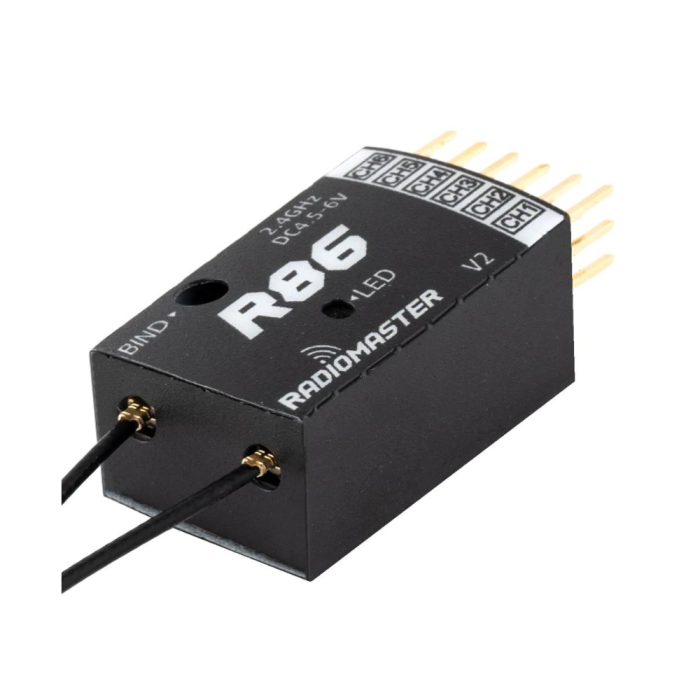 RadioMaster R86 V2 FrSky D8/D16/SFHSS Compatible PWM Receiver (2.4ghz)