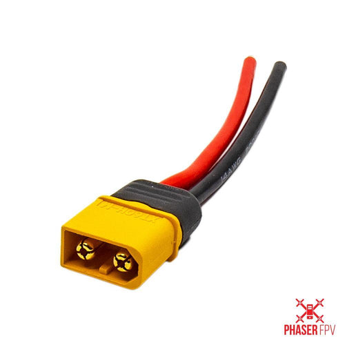 XT60 With Sheath Connector Male Plug With 10CM 14AWG Silicon Wire
