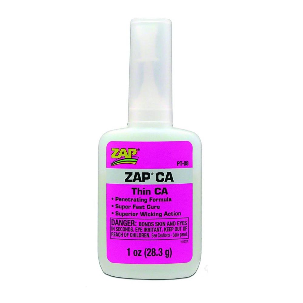 ZAP PT08 PINK Thin Cyno Penetrating Super Glue - 1oz